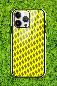 Yellow Mehandi iPhone 13 Pro Mobile Glass Case