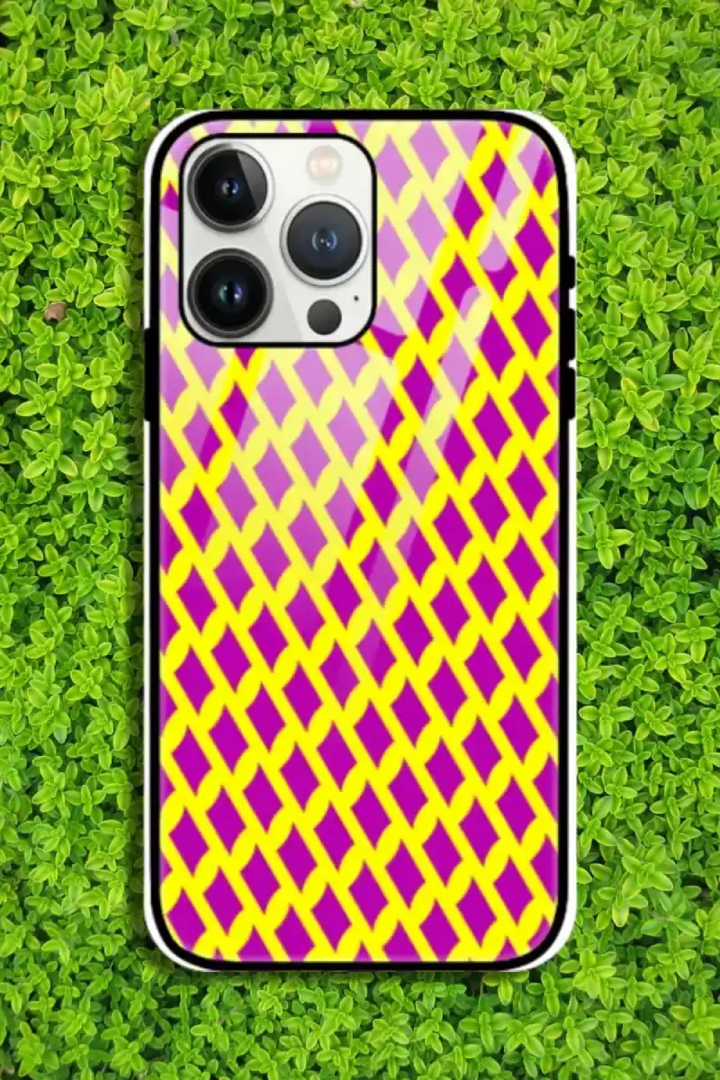 Yellow Rani iPhone 13 Pro Mobile Glass Case - Image 1