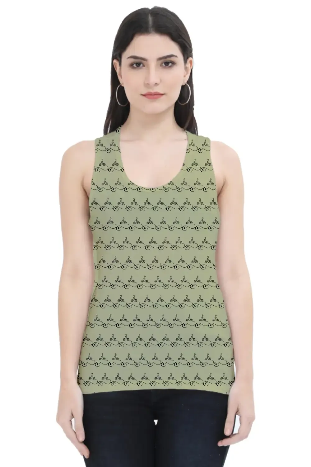 Floral Women Printed Tank Top - Image 1
