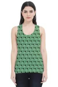 Geometric Print Women Printed Tank Top - Image 3