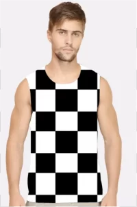 Big Chex Men Printed Sleeveless T-shirt