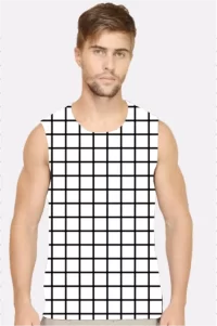 Chex Men Printed Sleeveless T-shirt