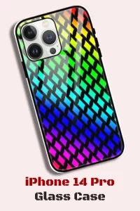 Rainbow iPhone 14 Pro Back Cover Mobile Glass Case