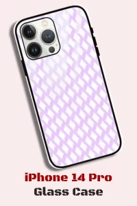 Pink iPhone 14 Pro Back Cover Mobile Glass Case