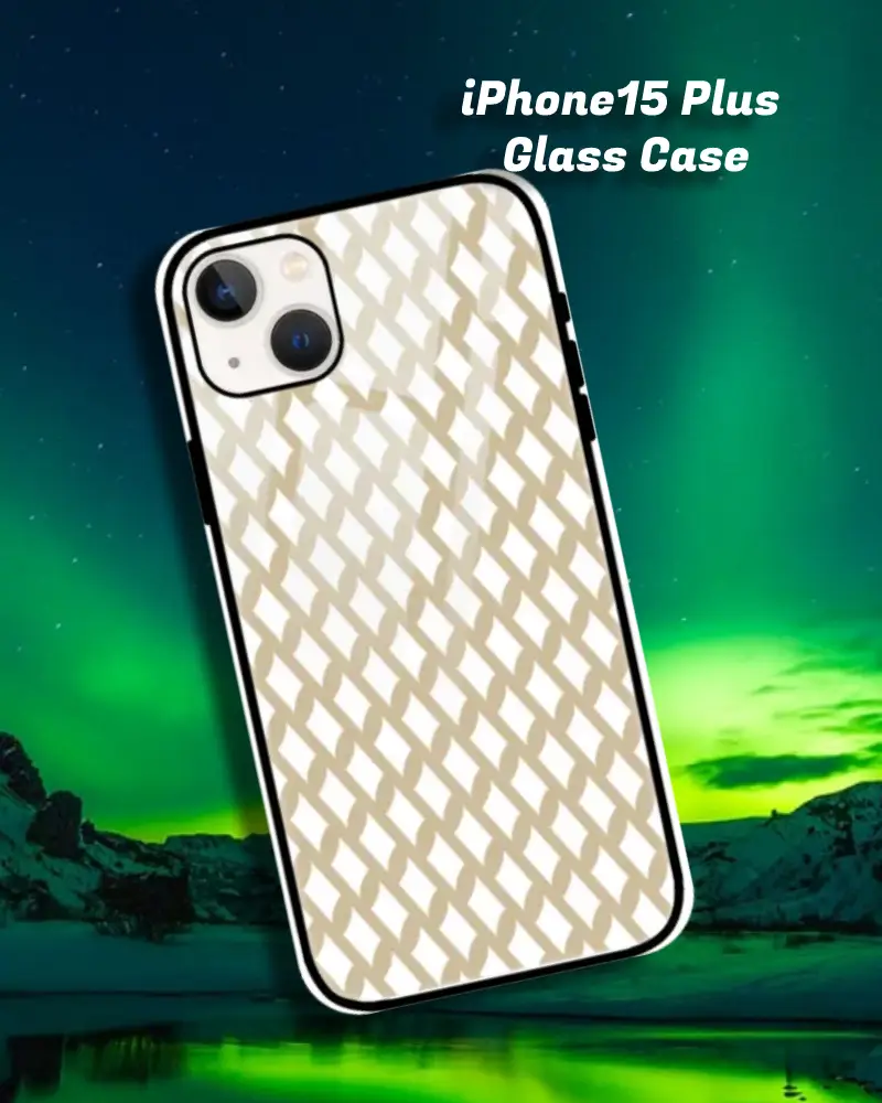 Mud iPhone 15 Plus Mobile Back Cover Glass Case - Image 1