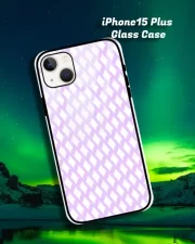 Pink iPhone 15 Plus Mobile Back Cover Glass Case