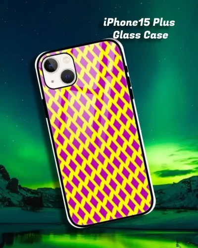 Yellow Rani iPhone 15 Plus Mobile Back Cover Glass Case