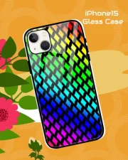 Rainbow iPhone 15 Mobile Back Cover Glass Case