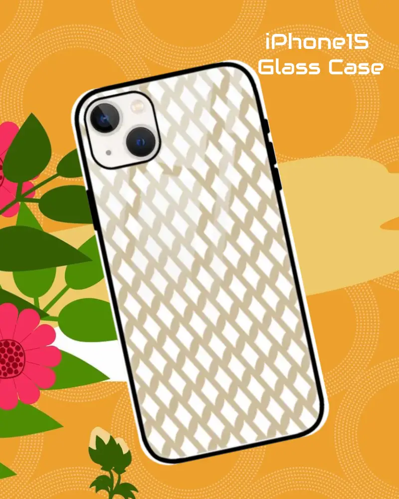 Mud iPhone 15 Mobile Back Cover Glass Case - Image 1