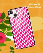 Raspberry iPhone 15 Mobile Back Cover Glass Case