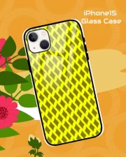 Yellow Mehandi iPhone 15 Mobile Back Cover Glass Case