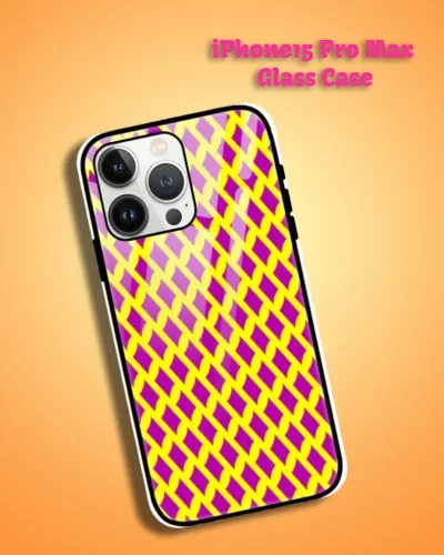 Yellow Rani iPhone 15 Pro Max Mobile Back Cover Glass Case