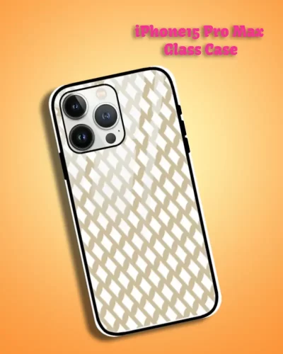 Mud iPhone 15 Pro Max Mobile Back Cover Glass Case