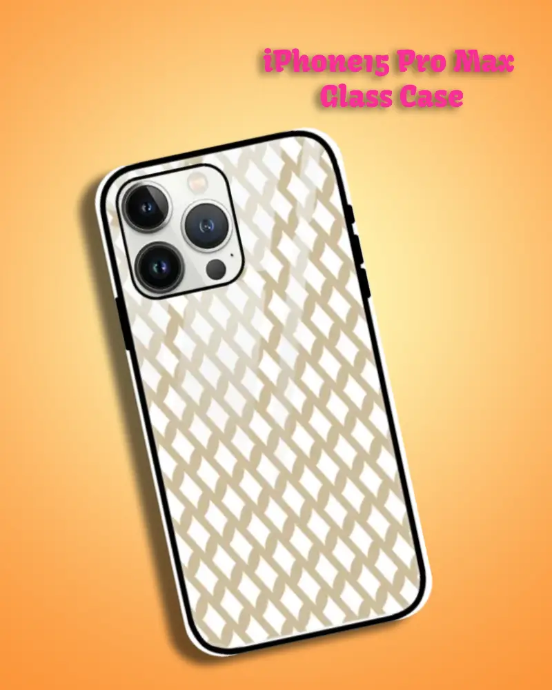 Mud iPhone 15 Pro Max Mobile Back Cover Glass Case - Image 1