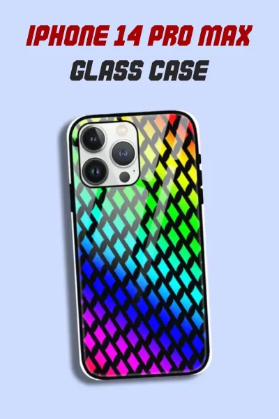 Rainbow iPhone 14 Pro Max Back Cover Mobile Glass Case