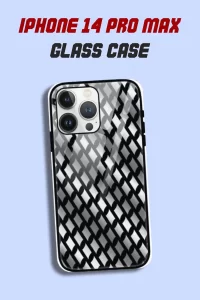 Silver Color iPhone 14 Pro Max Back Cover Mobile Glass Case