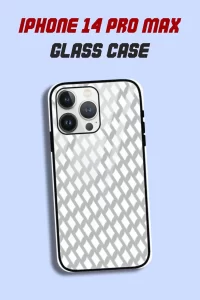Grey iPhone 14 Pro Max Back Cover Mobile Glass Case