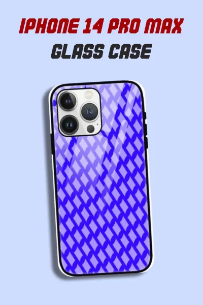 Purple iPhone 14 Pro Max Back Cover Mobile Glass Case