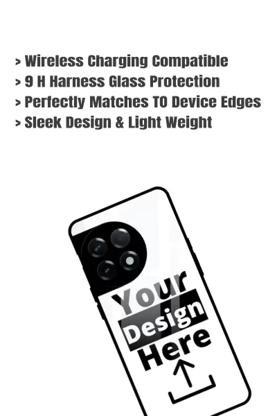 Customised OnePlus 11R Mobile Back Cover Glass Case