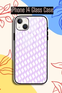 Pink iPhone 14 Mobile Glass Case