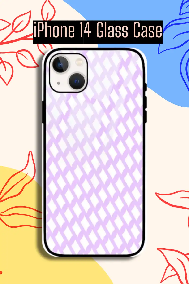 Pink iPhone 14 Mobile Glass Case - Image 1