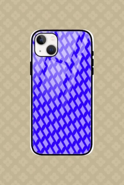 Purple iPhone 13 Back Cover Mobile Glass Case