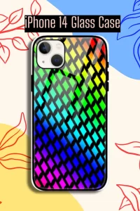 Rainbow iPhone 14 Mobile Glass Case