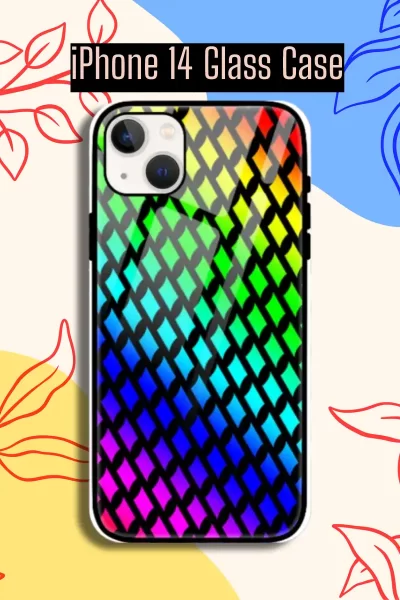 Rainbow iPhone 14 Mobile Glass Case