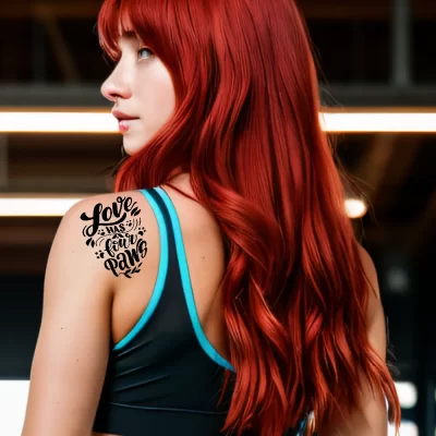 Temporary Tattoo At Back on Hand