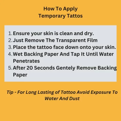 How To Apply Temporary Tattoo
