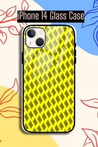Yellow Mehandi iPhone 14 Mobile Glass Case