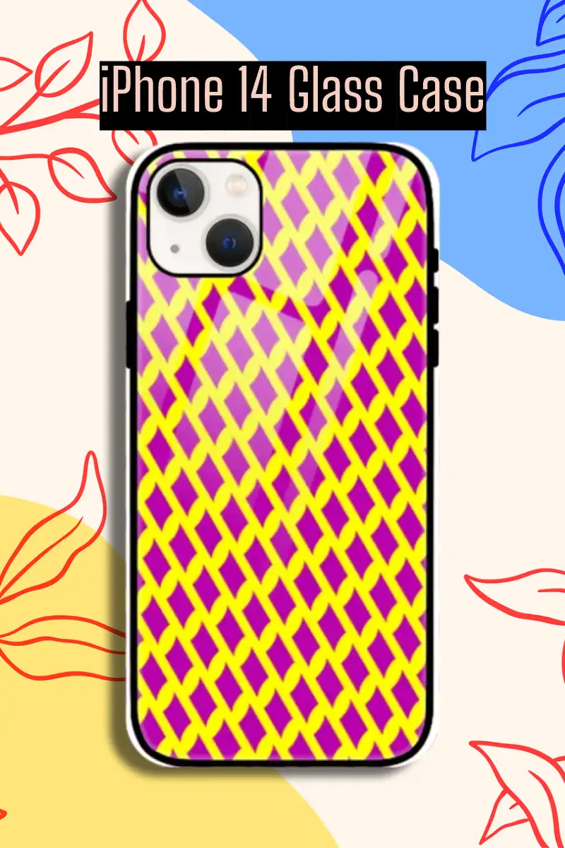 Yellow Rani iPhone 14 Mobile Glass Case - Image 1