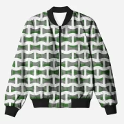 Unisex Regular Fit Zipper Bomber Jacket