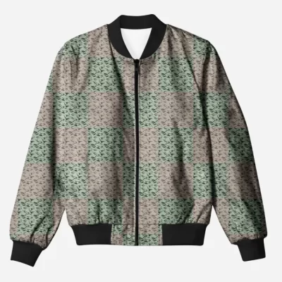 Chex Camouflage Printed Bomber Jacket