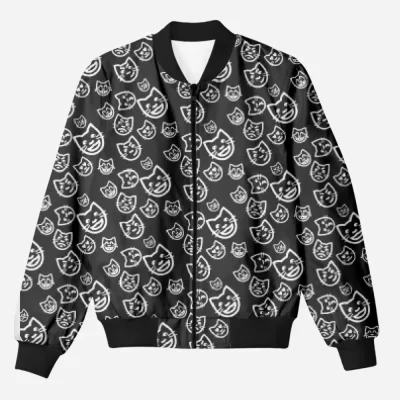 Cats Unisex Printed Bomber Jacket