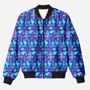 Go Space Printed Bomber Jacket