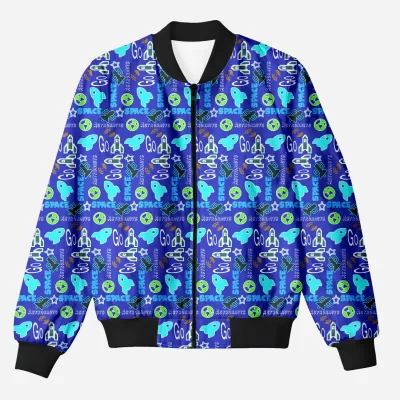 Go Space Printed Bomber Jacket