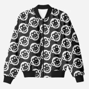 Monkeys Unisex Printed Bomber Jacket