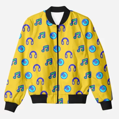 Music Unisex Printed Bomber Jacket
