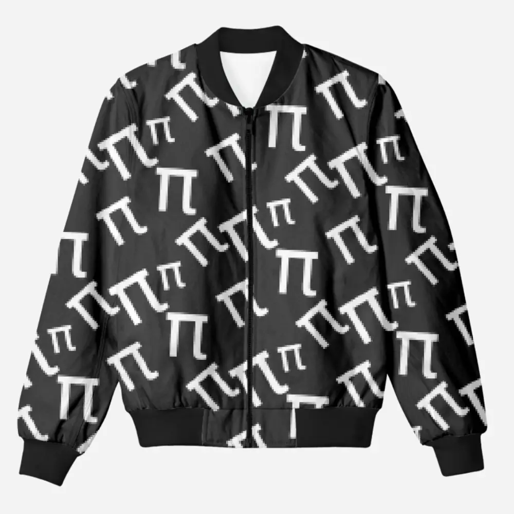 Pi Unisex Printed Bomber Jacket - Image 1