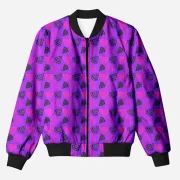 Pizzas Printed Bomber Jacket