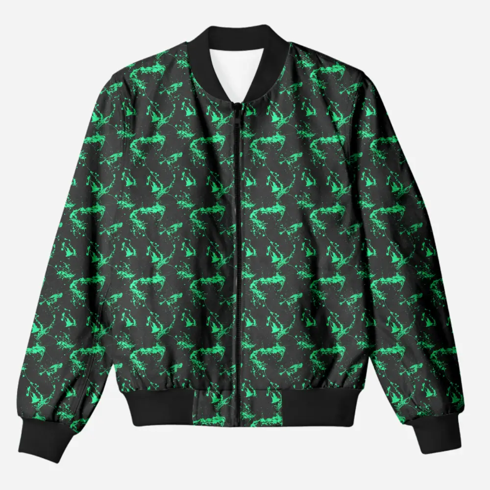 Splatter Splashes Unisex Bomber Jacket - Image 1