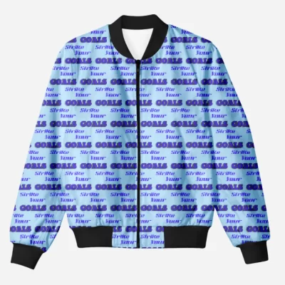 Strike Goals Adults Printed Bomber Jacket