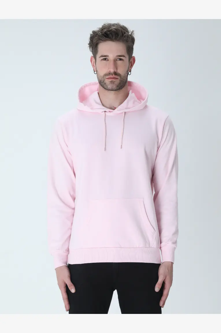 Men & Women Pullover Sweatshirt Light Baby Pink