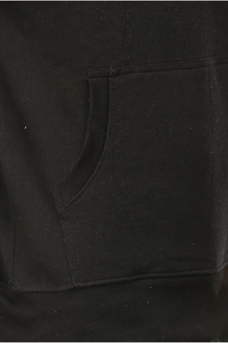 Men & Women Hoodie Sweatshirt Solid Black - Image 5