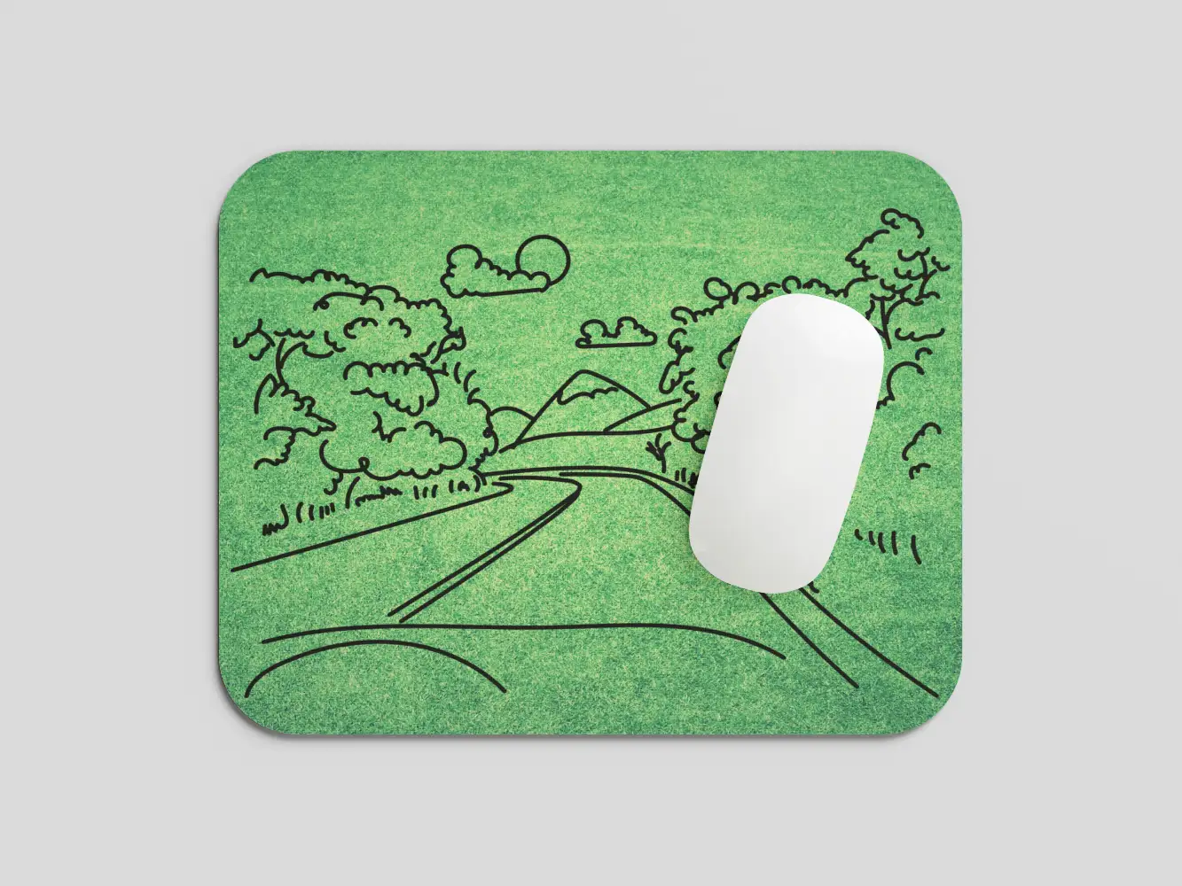 Green Mouse Pad