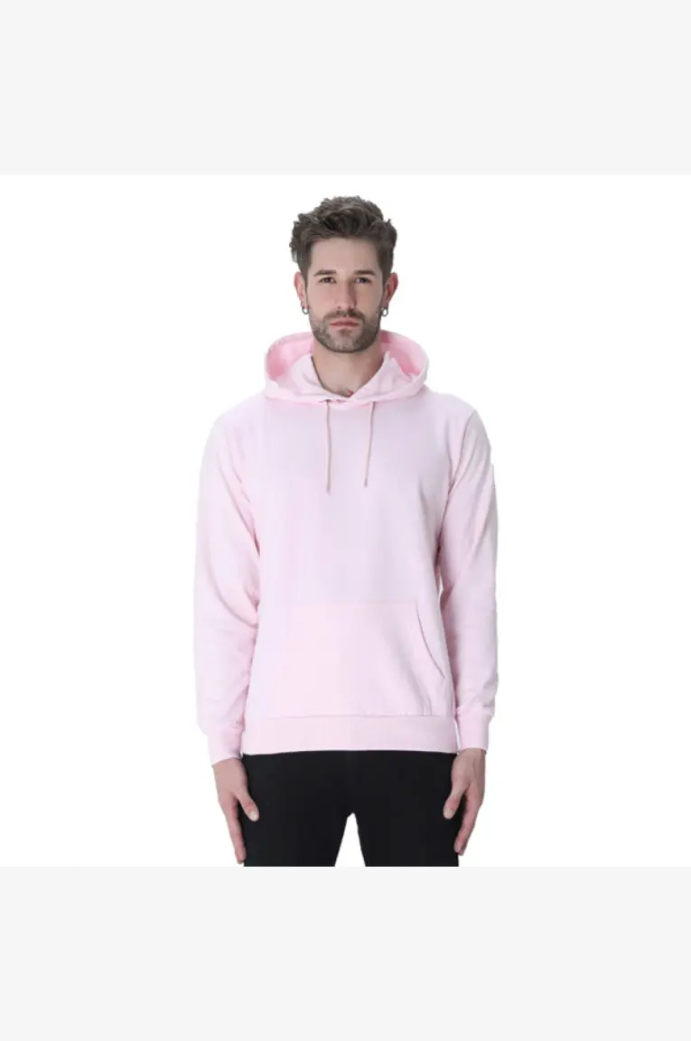 Men & Women Pullover Sweatshirt Light Baby Pink - Image 4