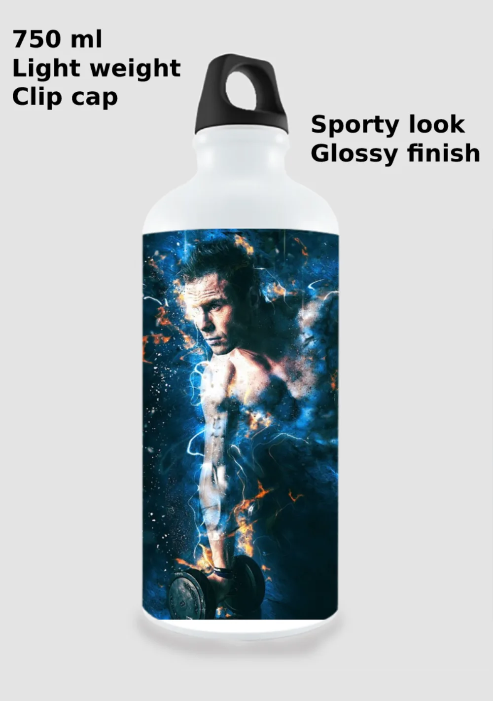 Customised Sports Sipper Water Bottle - Image 3