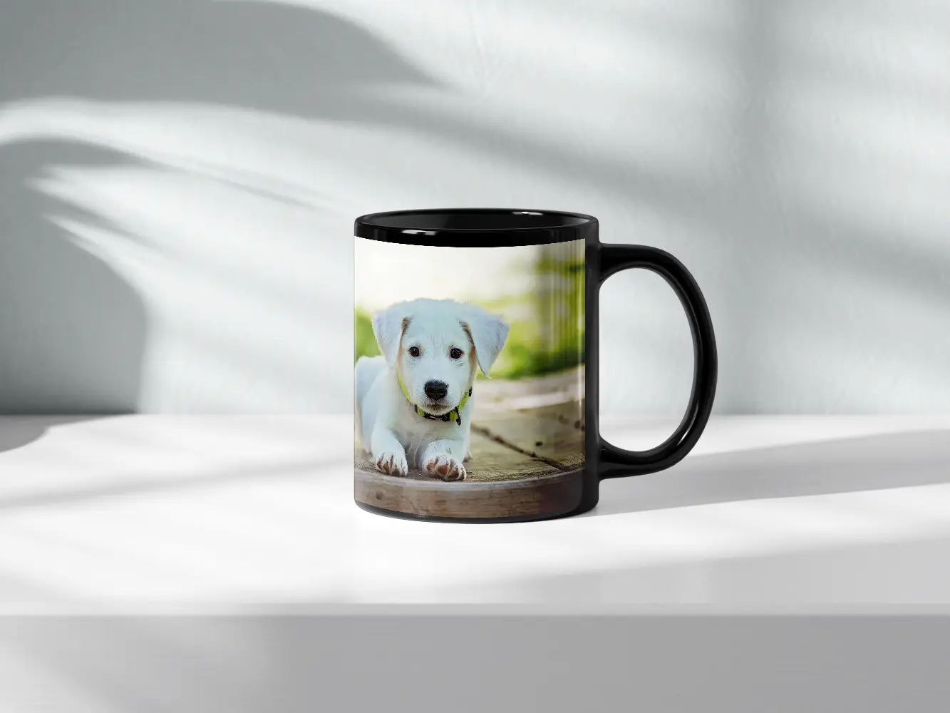 Customised Ceramic Coffee Mug Black - Image 2