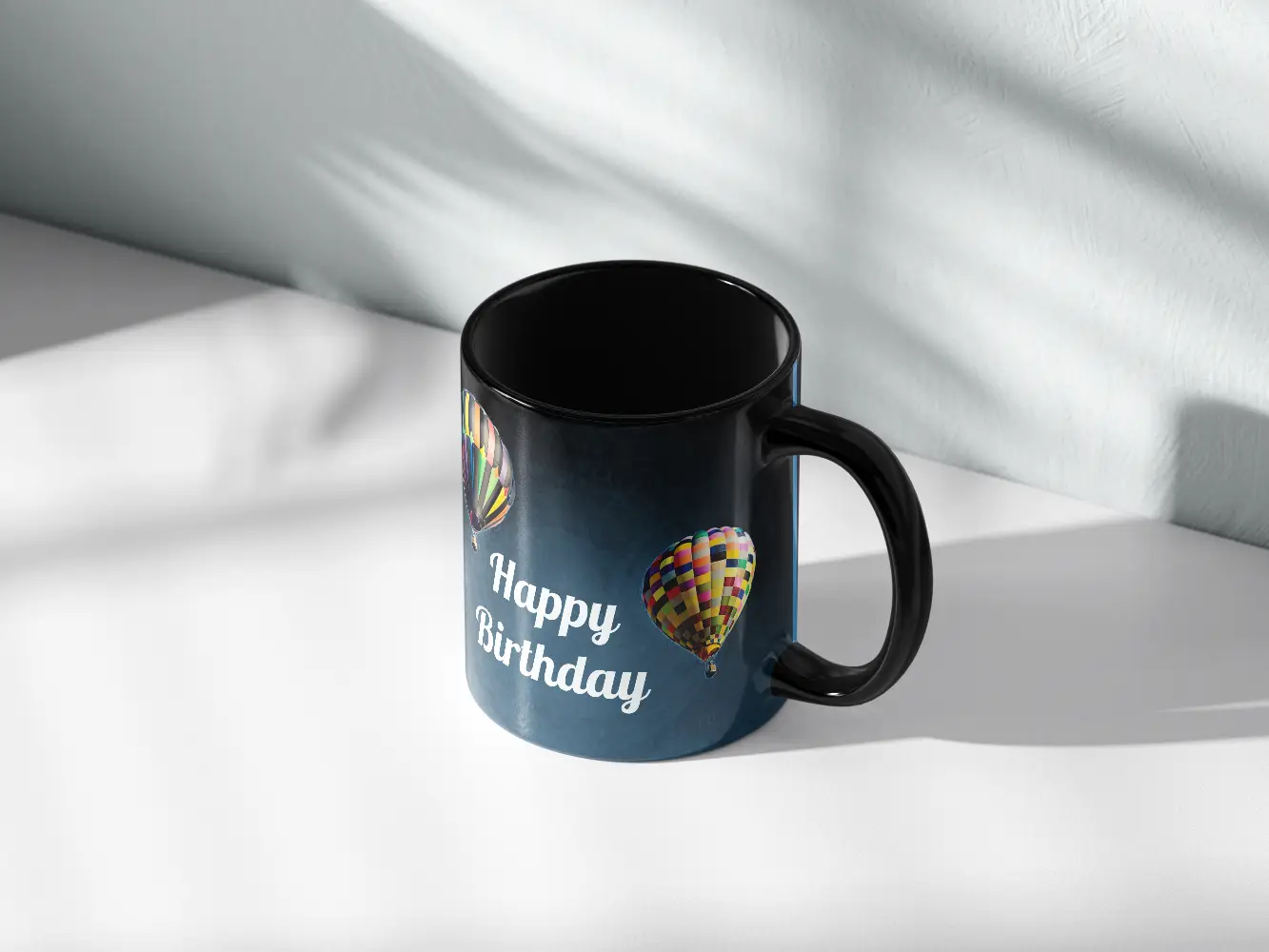 Personalised Black Ceramic Mug